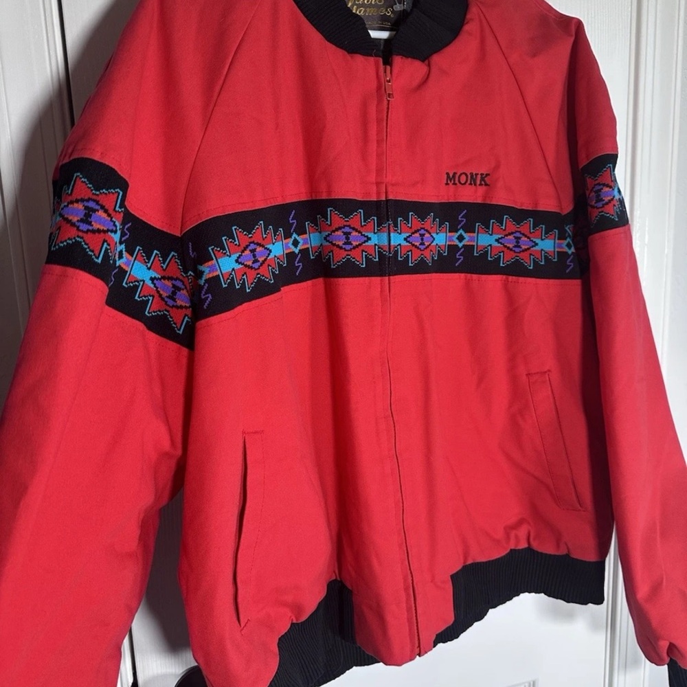 Vintage 90’s David James Aztec Bomber Jacket